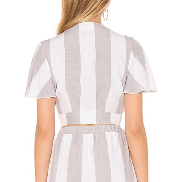 Show Me Your Mumu Arie Top Grey Bengal Stripe - Picture 2 of 4